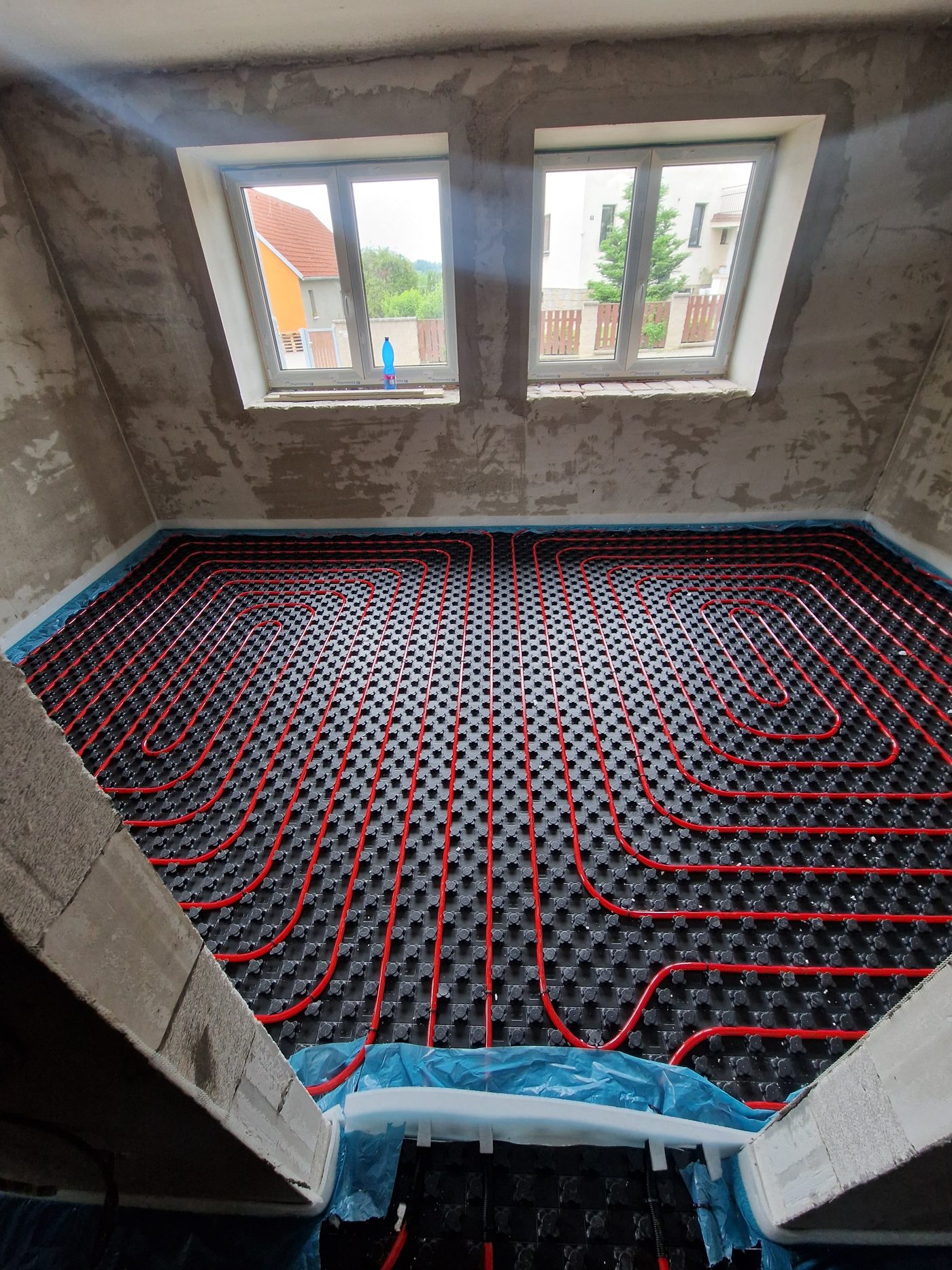 Instalace podlahového topení